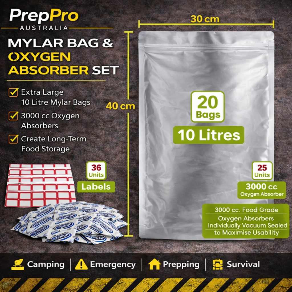 Fortress Fresh 10L Mylar Food Storage Set