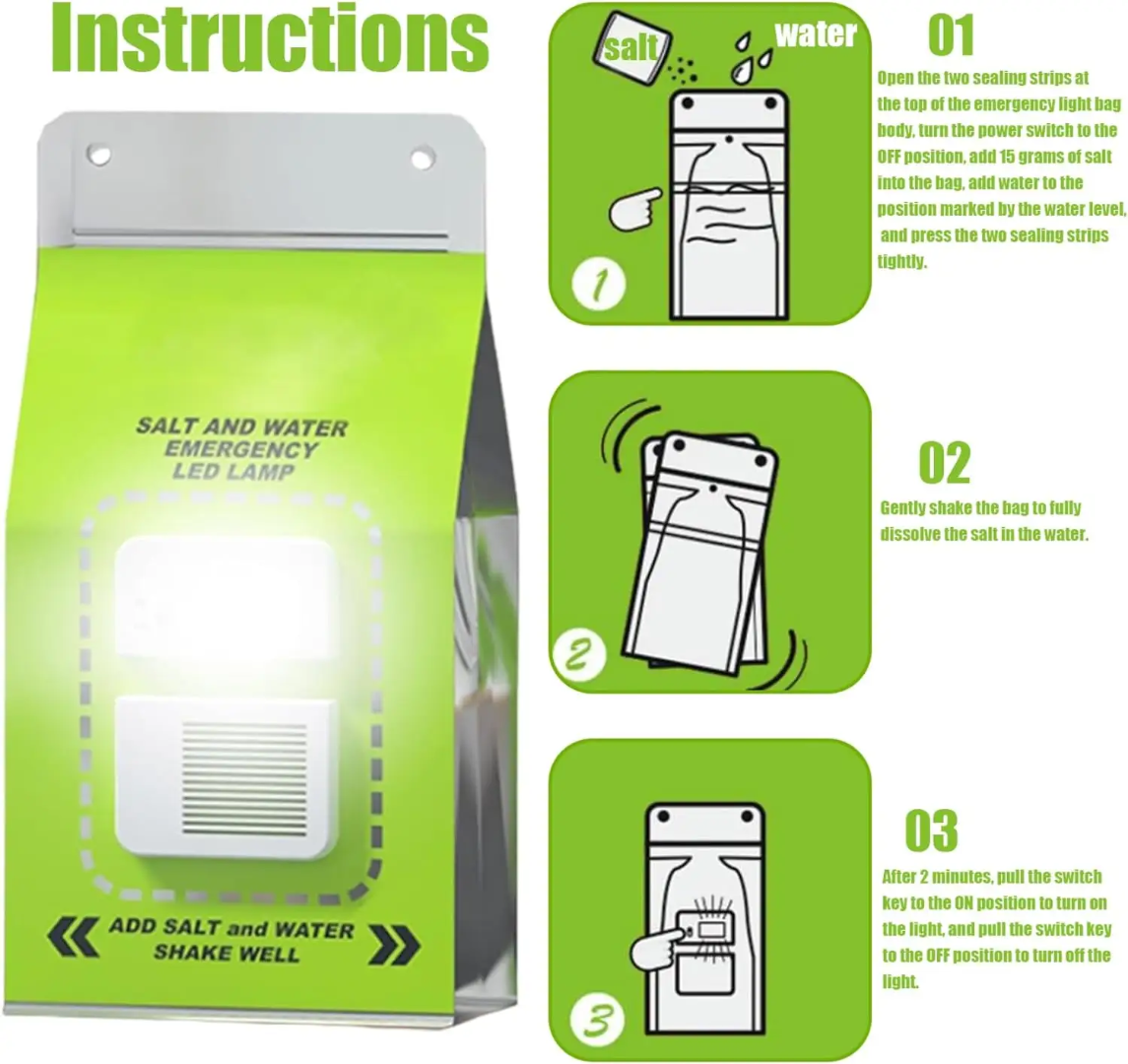 PrepPro Saltwater Emergency Lamp – Battery-Free Survival Lighting - PrepPro Australia