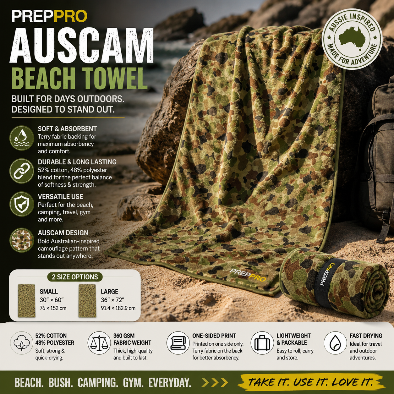 AusCam Beach Towel