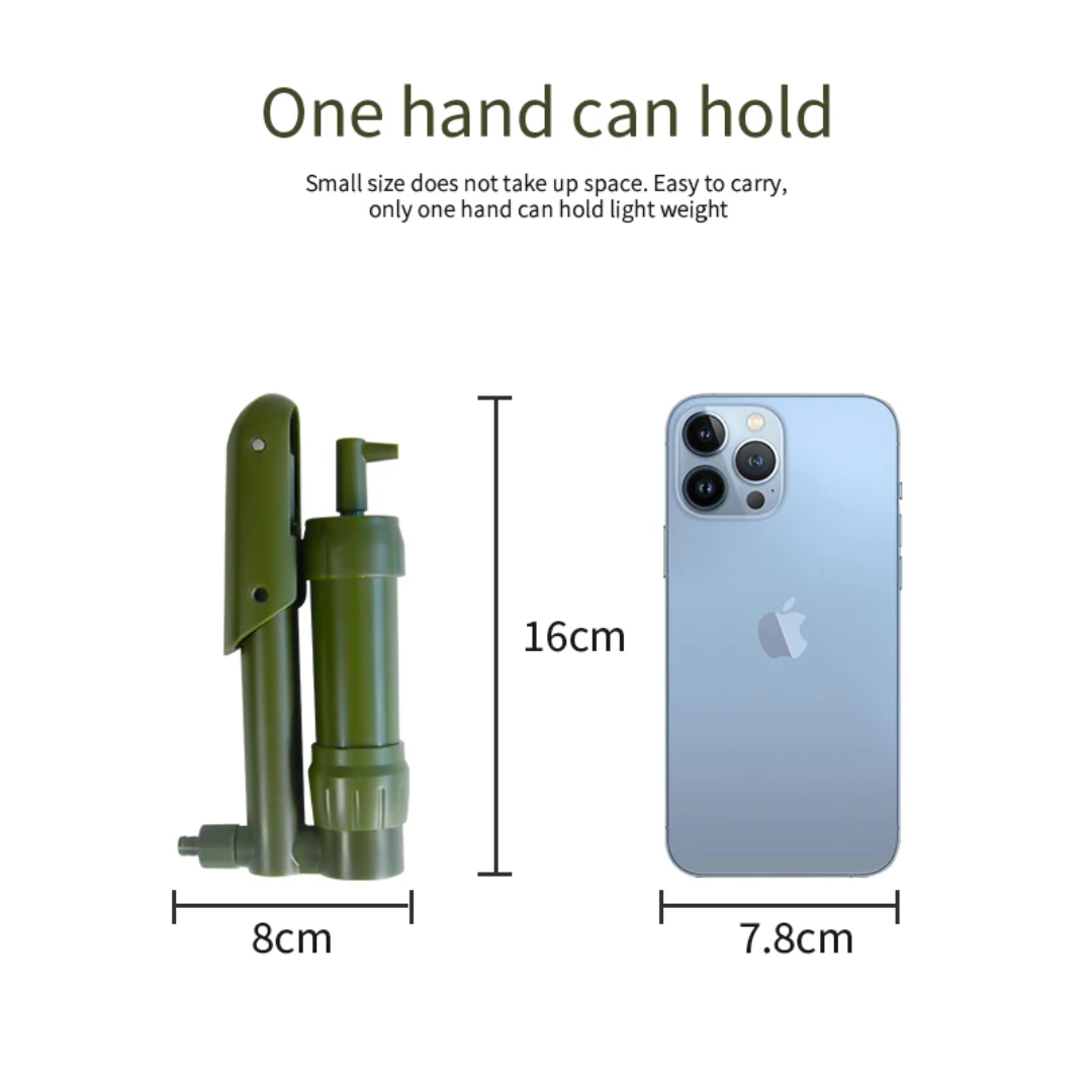 Mini Water Purification Hand Pump – Portable Filter