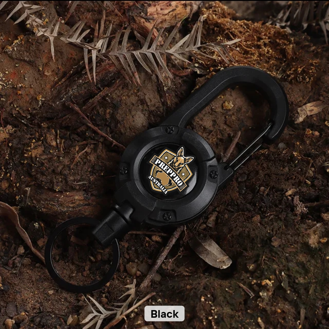 Retractable Carabiner Clip – Quick‑Lock Gear Holder | PrepPro