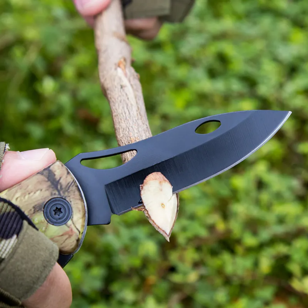 PrepPro Tri-Edge Folding Hunting Knife – 3Cr13 Steel | Multi-Function Camo Edition - PrepPro Australia