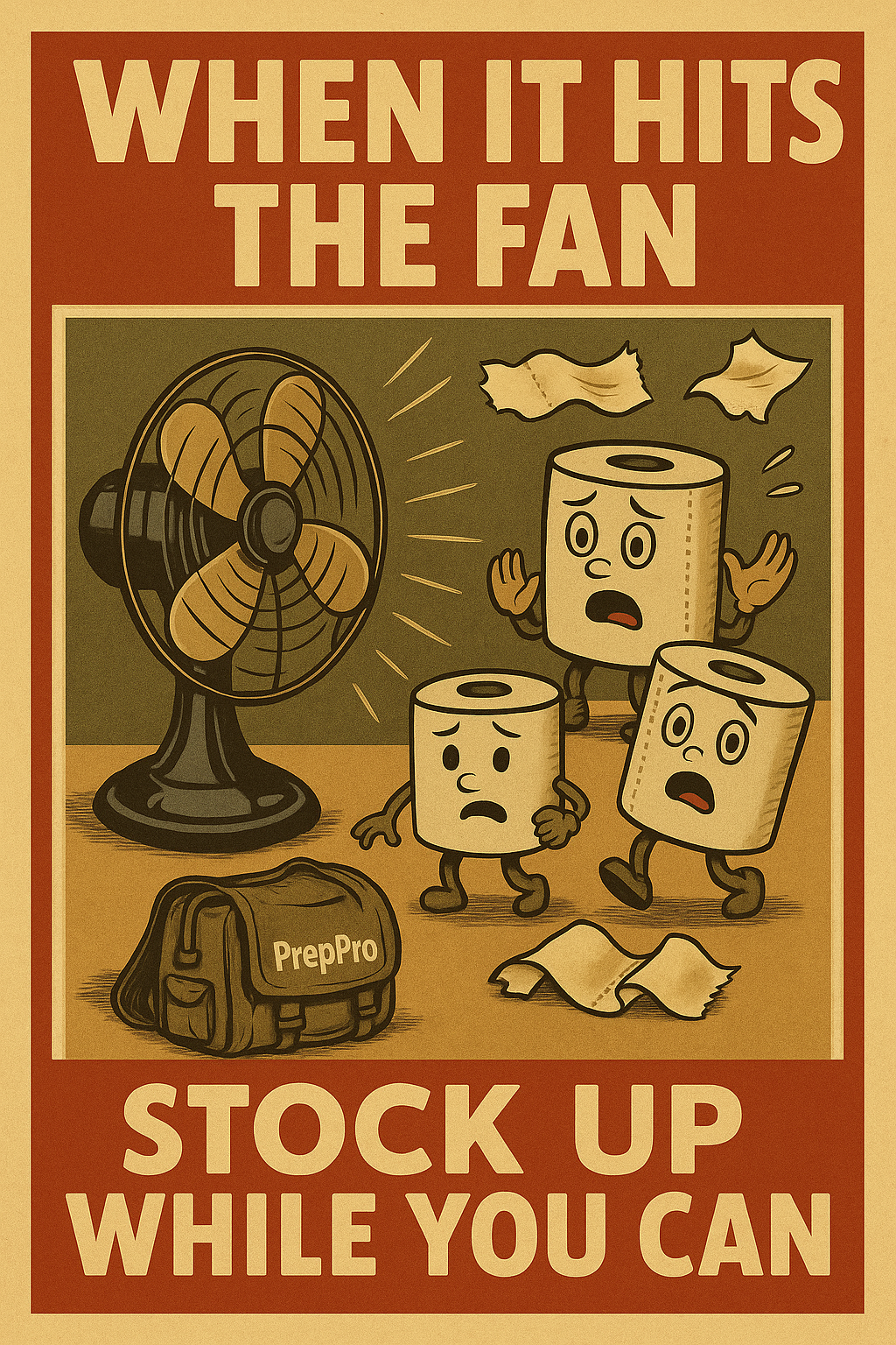 PrepPro 1940s-Style Vintage Tin Posters (30x40cm) - PrepPro Australia