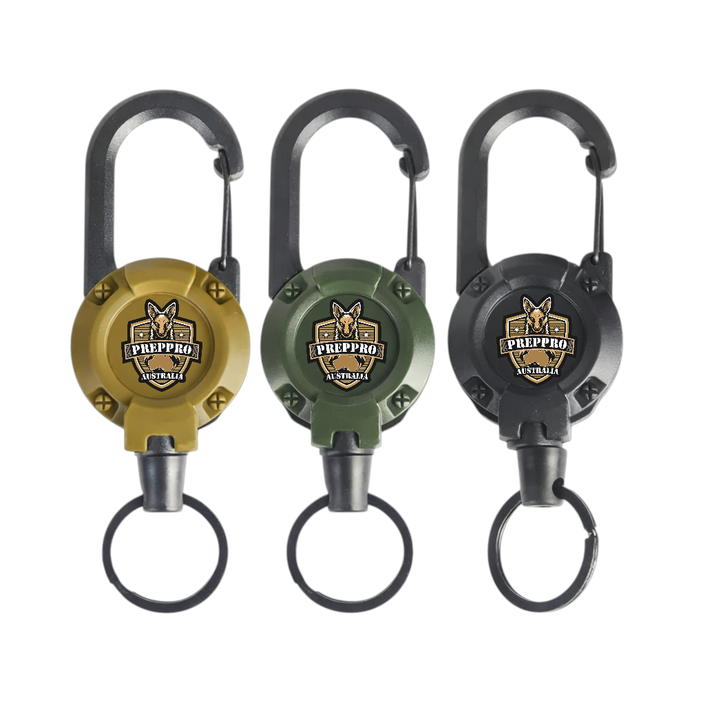 Retractable Carabiner Clip – Quick‑Lock Gear Holder | PrepPro