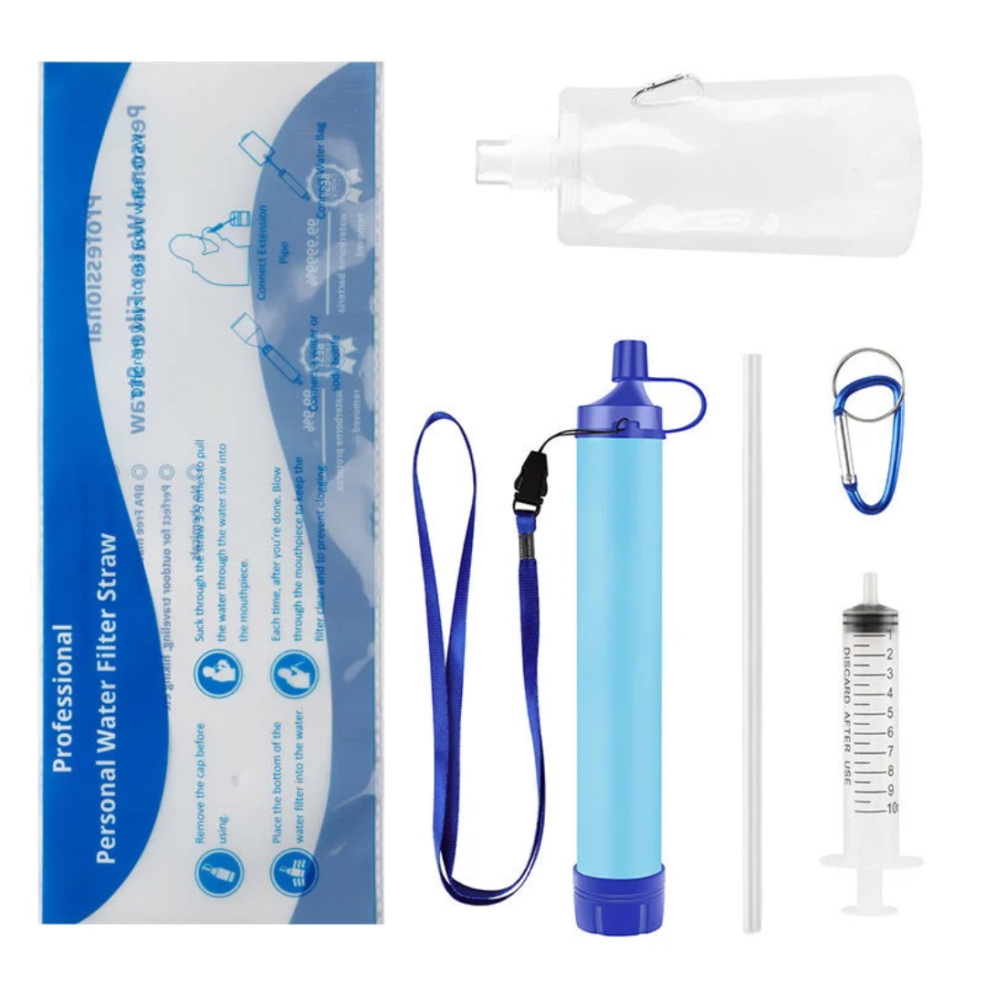 Outdoor Survival Life Straw Water Filter Pack