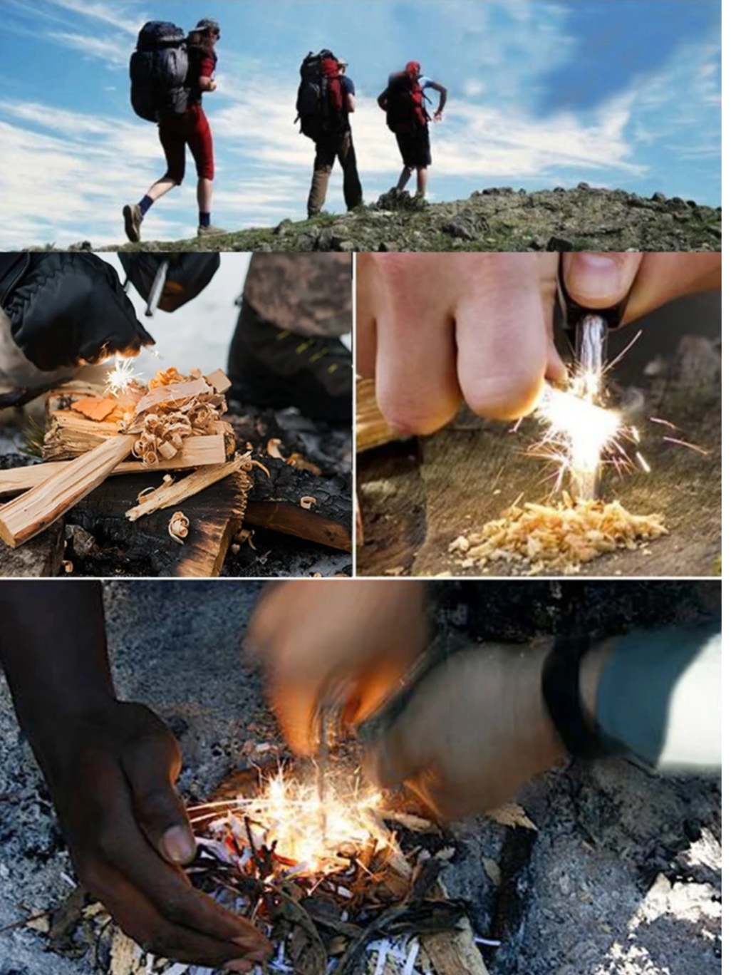 PrepPro® Campfire Torch Ferro Rod Fire Starter Kit – Waterproof, Field-Ready Ignition - PrepPro Australia