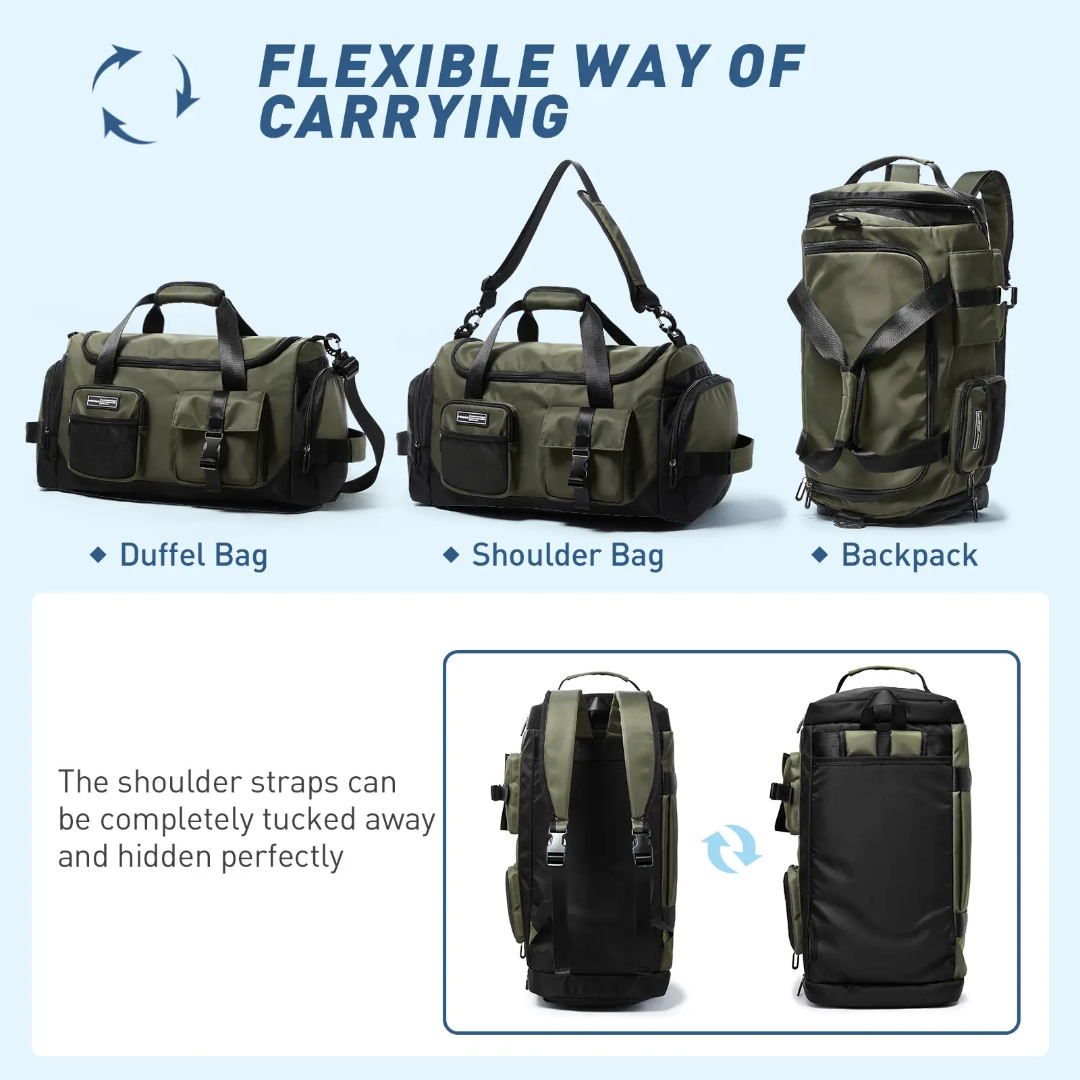 3-in-1 Tactical Duffel Backpack – Built for the Mission, Ready for Life - PrepPro Australia