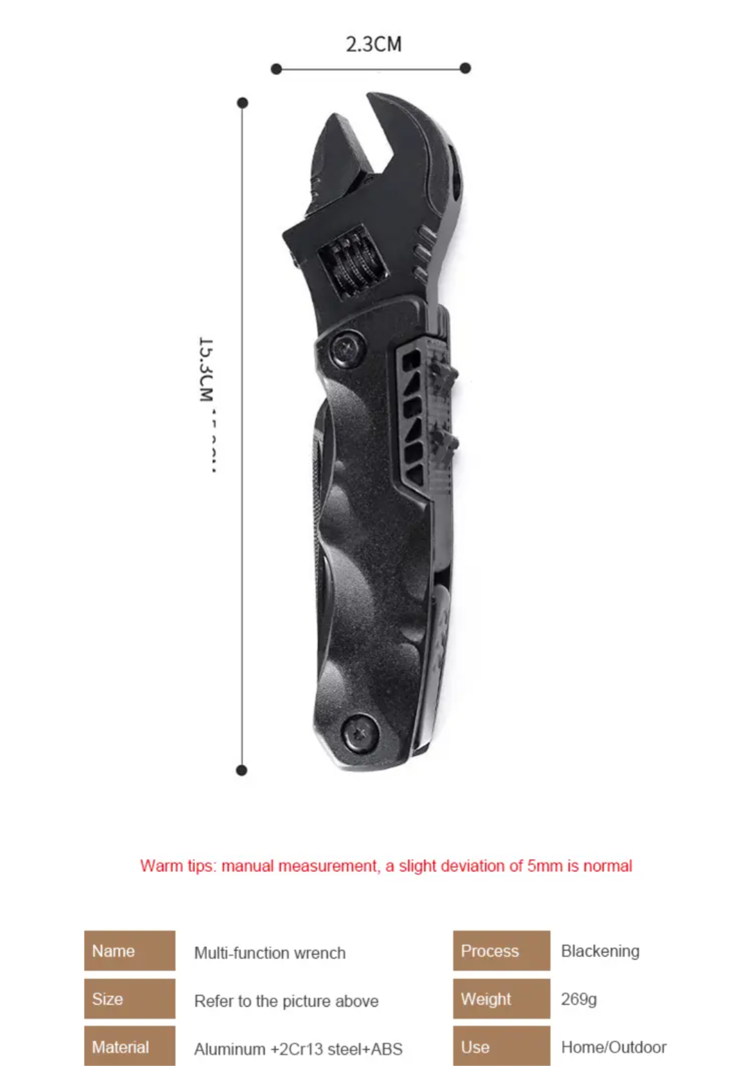 PrepPro Tactical Multi-Tool Wrench | Heavy-Duty 12-in-1 Survival Gear - PrepPro Australia