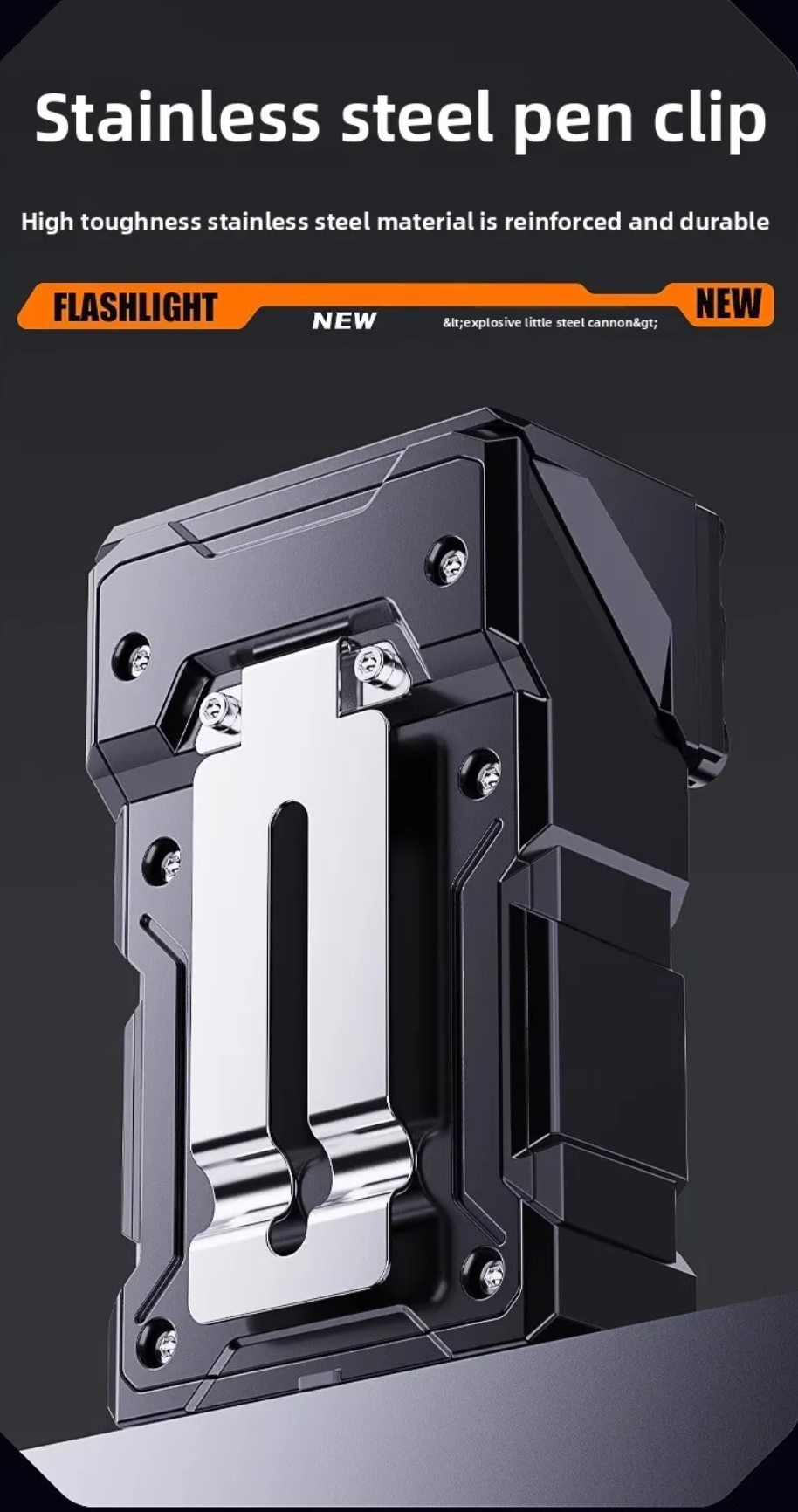 Compact USB-C Work Light with Clip, Magnet & 7 Modes