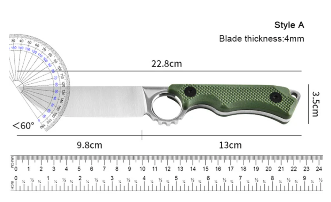 PrepPro Zulu – Ring Grip Tactical Fixed Blade Knife - PrepPro Australia