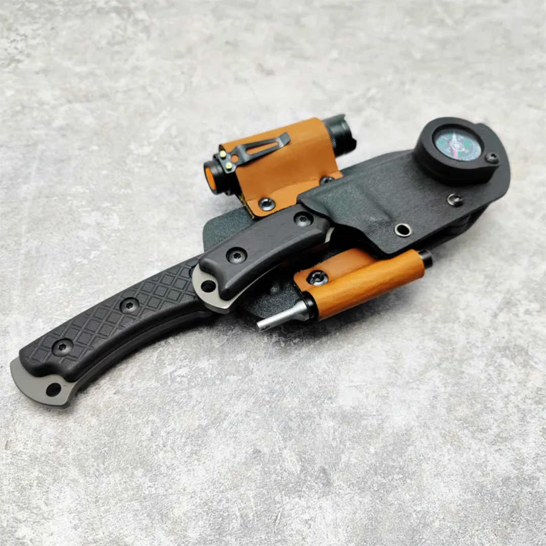 PrepPro® Dual Survival Knife System – 5-in-1 Tactical Kit Blades. Light. Fire. Direction. All in One. - PrepPro Australia