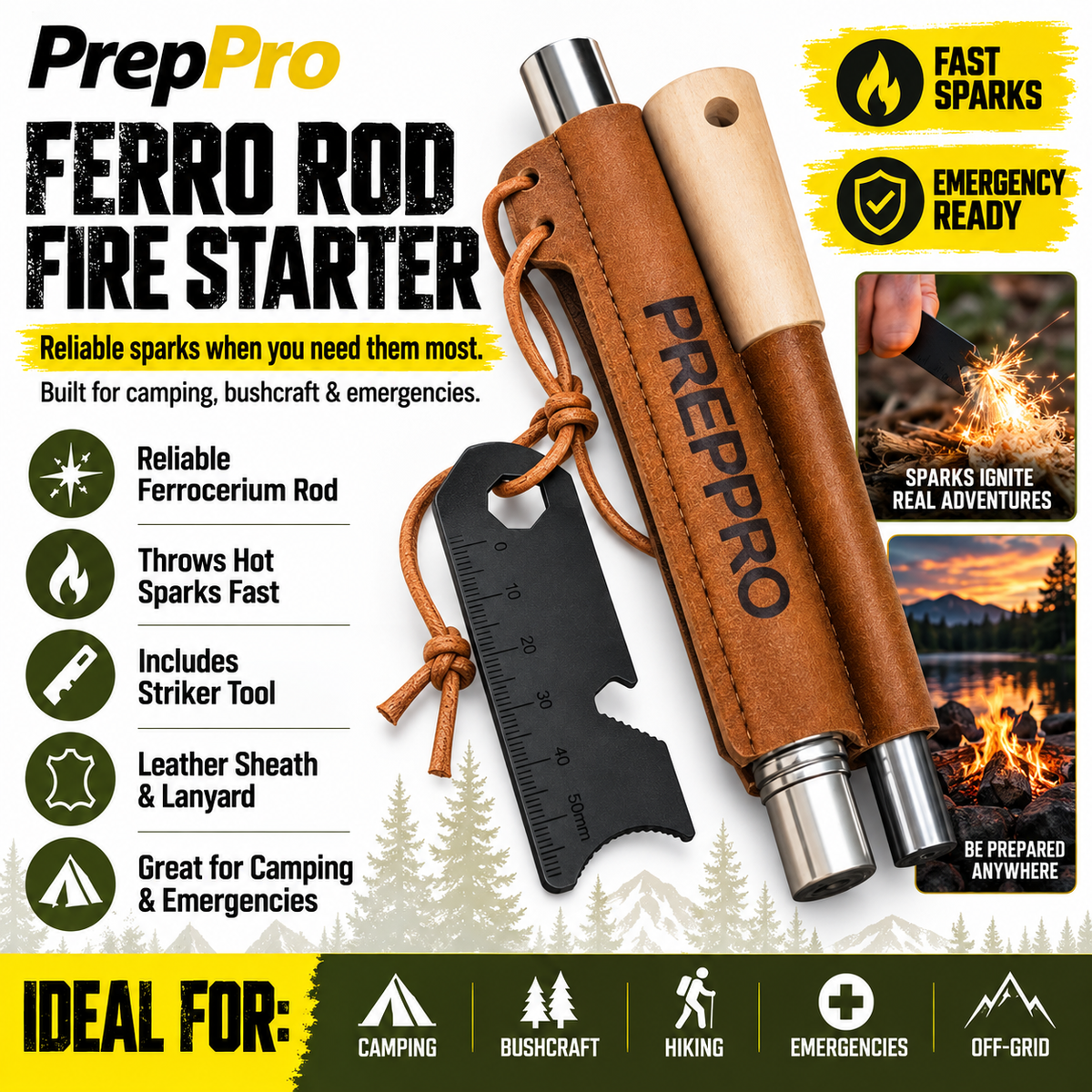 Fire Starter Kit – Reliable Outdoor Ignition | PrepPro