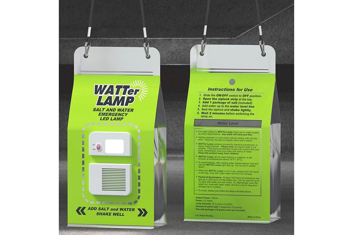 Saltwater Emergency Lamp – Battery-Free Survival Lighting - PrepPro Australia