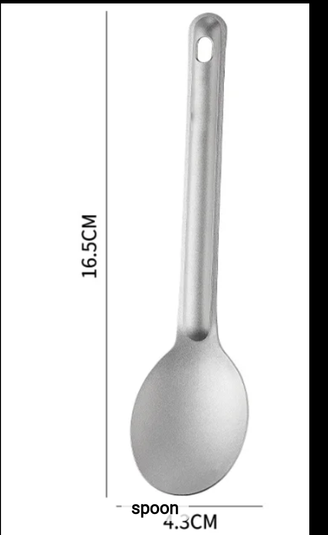 PrepPro Titanium Long-Handled Camping Cutlery Set - PrepPro Australia