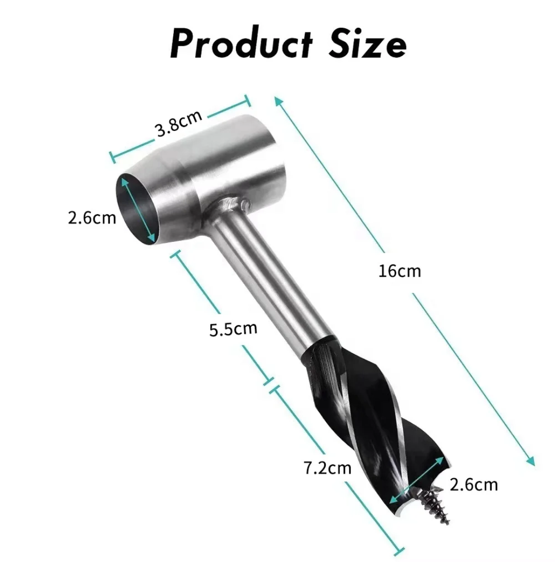 PrepPro Survival Hand Auger Drill – Bushcraft Wood Borer Tool - PrepPro Australia