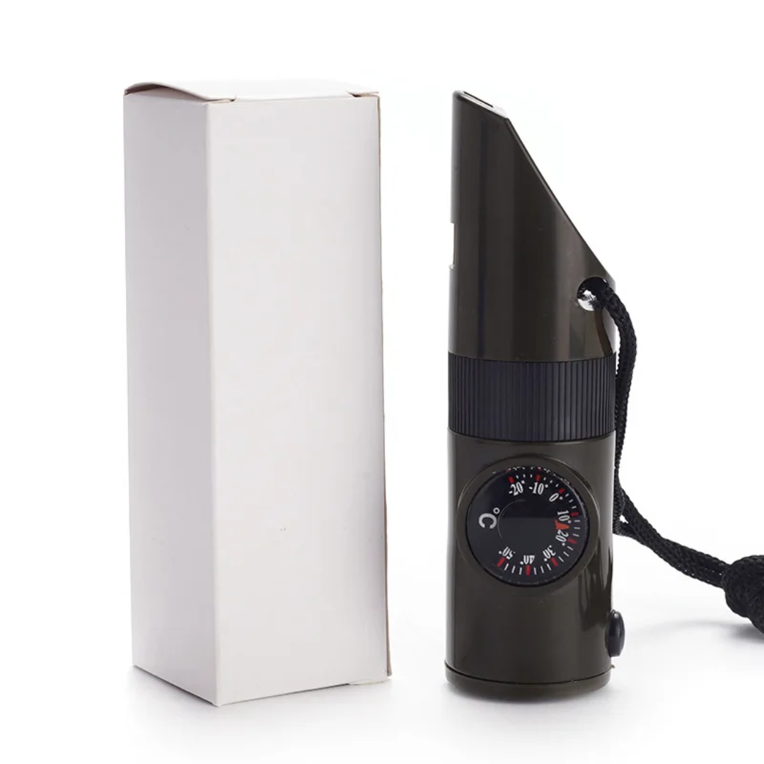 PrepPro 7-in-1 Multi-Function Survival Whistle – Compact Emergency Essential - PrepPro Australia