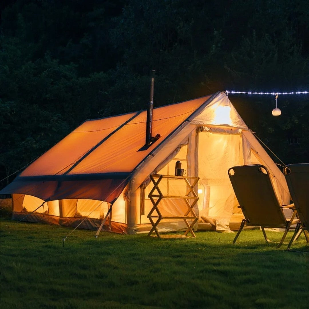 4-Season Inflatable Camping Tent 4m x 3m | 12m² Base Camp Shelter