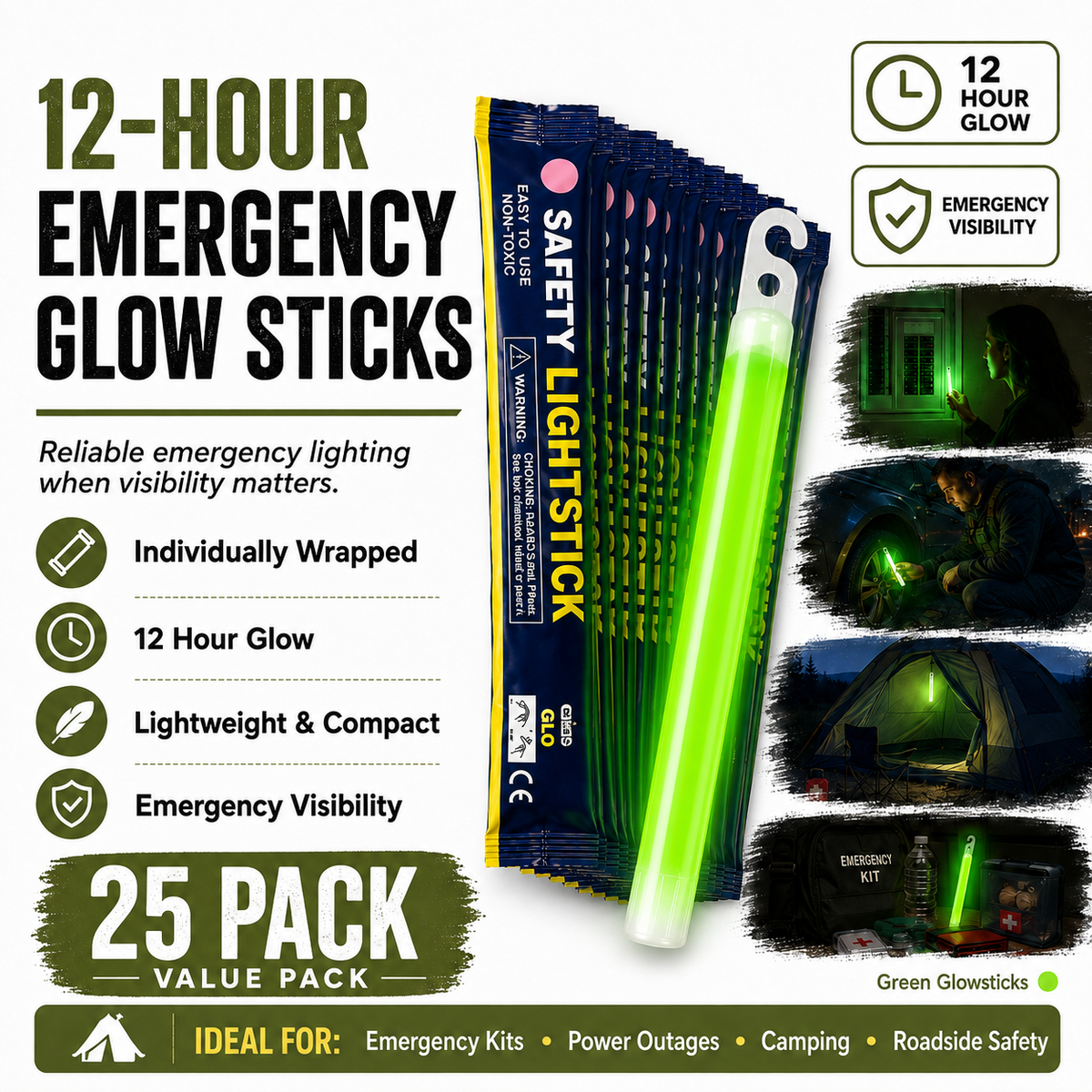 Emergency Glow Sticks - Up to 12 hours lighting - image 4 of 5