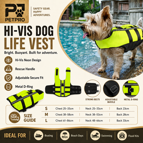 PetPro® Hi-Vis Dog Life Vest
