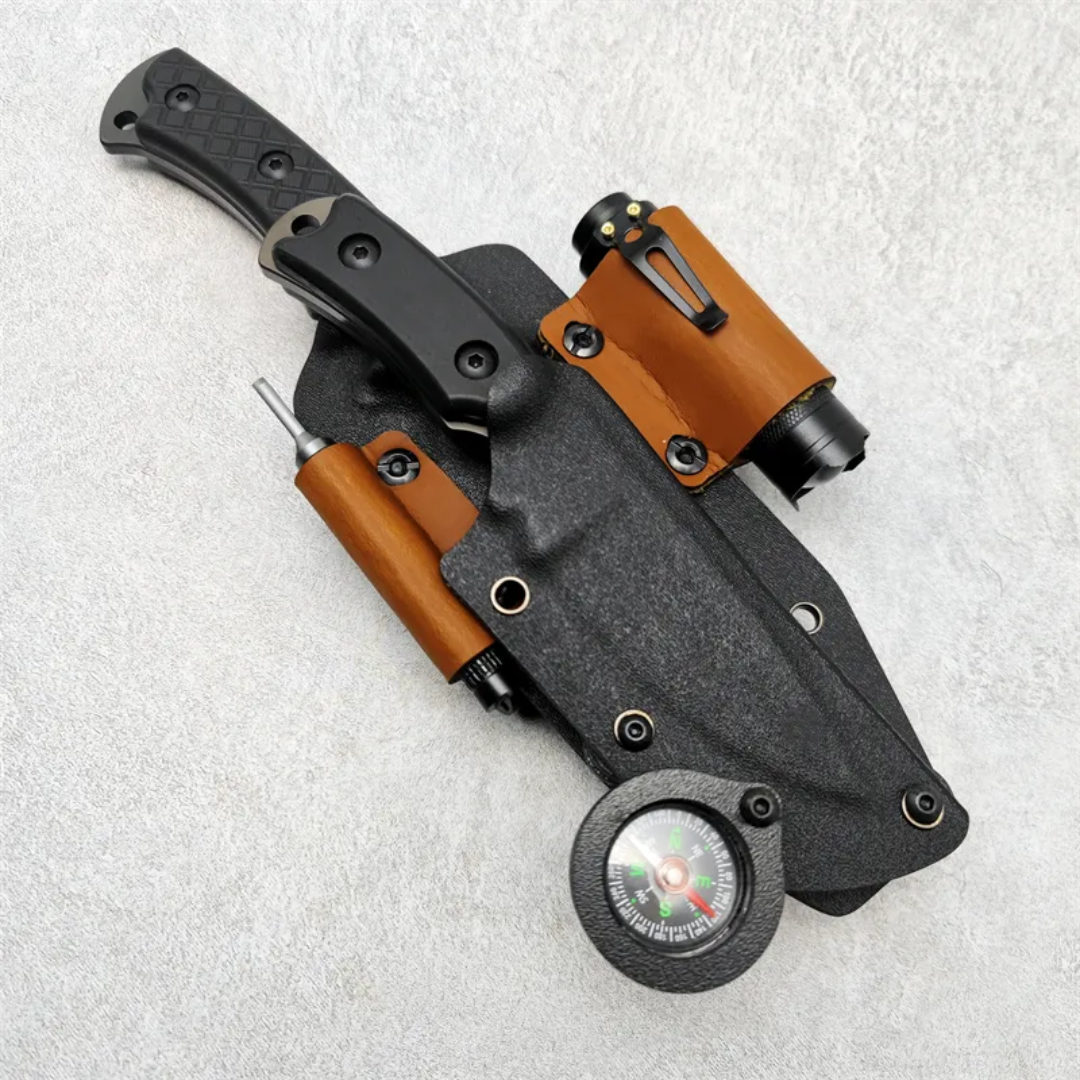 PrepPro® Dual Survival Knife System – 5-in-1 Tactical Kit Blades. Light. Fire. Direction. All in One. - PrepPro Australia