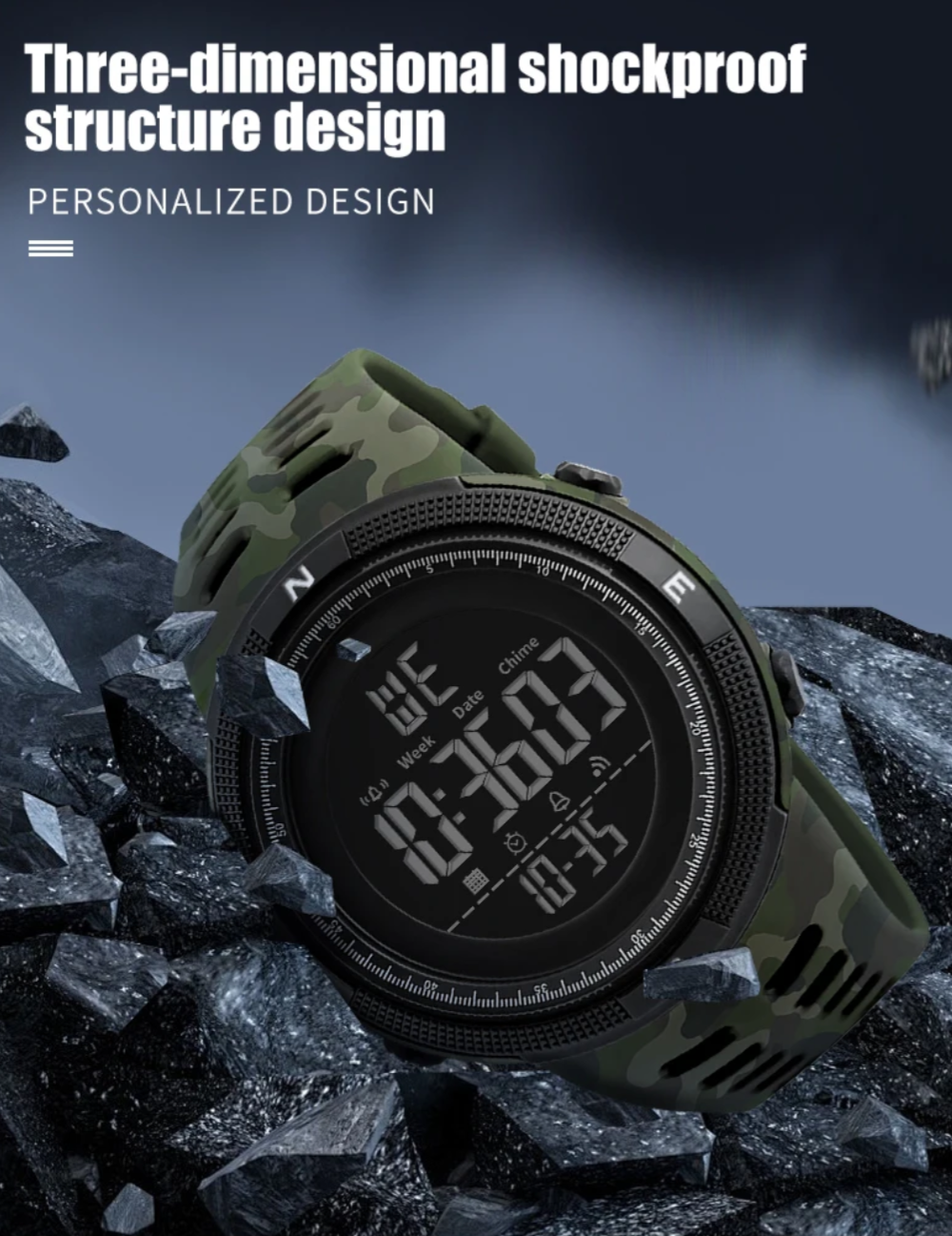 Tactical Camouflage Watch
Built for the Bold. Designed for the Prepared.