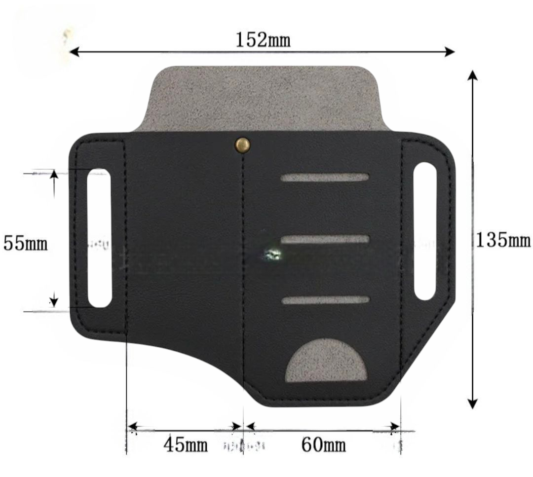 PrepPro Tactical EDC Belt Organizer – PU Leather Utility Pouch - PrepPro Australia