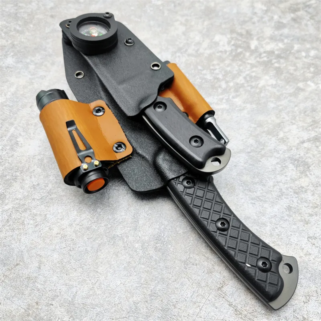 PrepPro® Dual Survival Knife System – 5-in-1 Tactical Kit Blades. Light. Fire. Direction. All in One. - PrepPro Australia