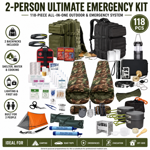 PrepPro Base Camp 2‑Person Survival Kit