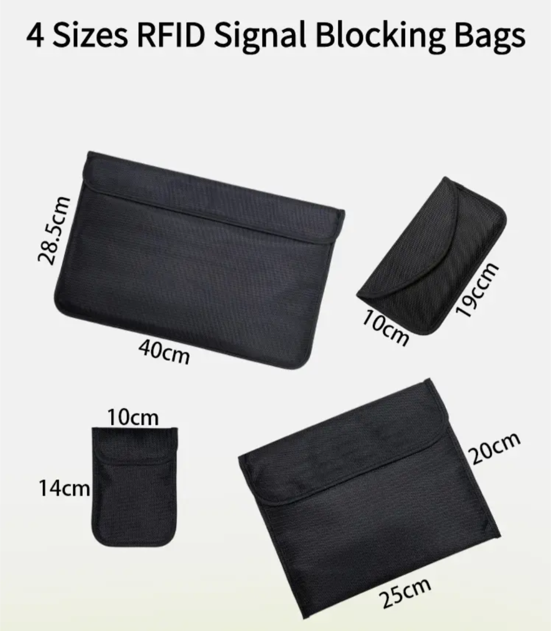PREPPRO® Signal Shield – 4pc Faraday Bag Set (RFID/EMF/EMP Blocking) - PrepPro Australia