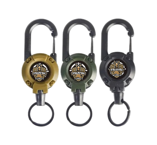 PrepPro® Retractable Carabiner Clip
Grab It. Yank It. Lock It Down.