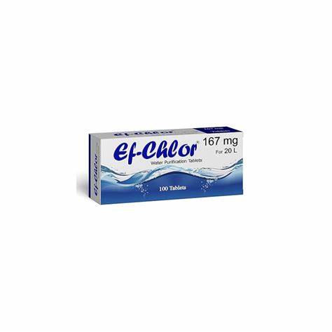 EF-Chlor Water Purification Tablets - 3.5mg, 33mg, and 167mg - PrepPro Australia