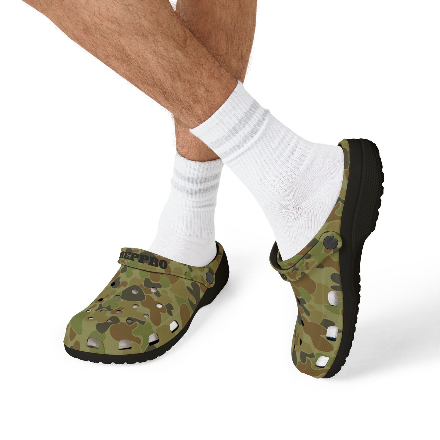 Camo EVA Foam Clogs — Lightweight Outdoor Slip-On Shoes