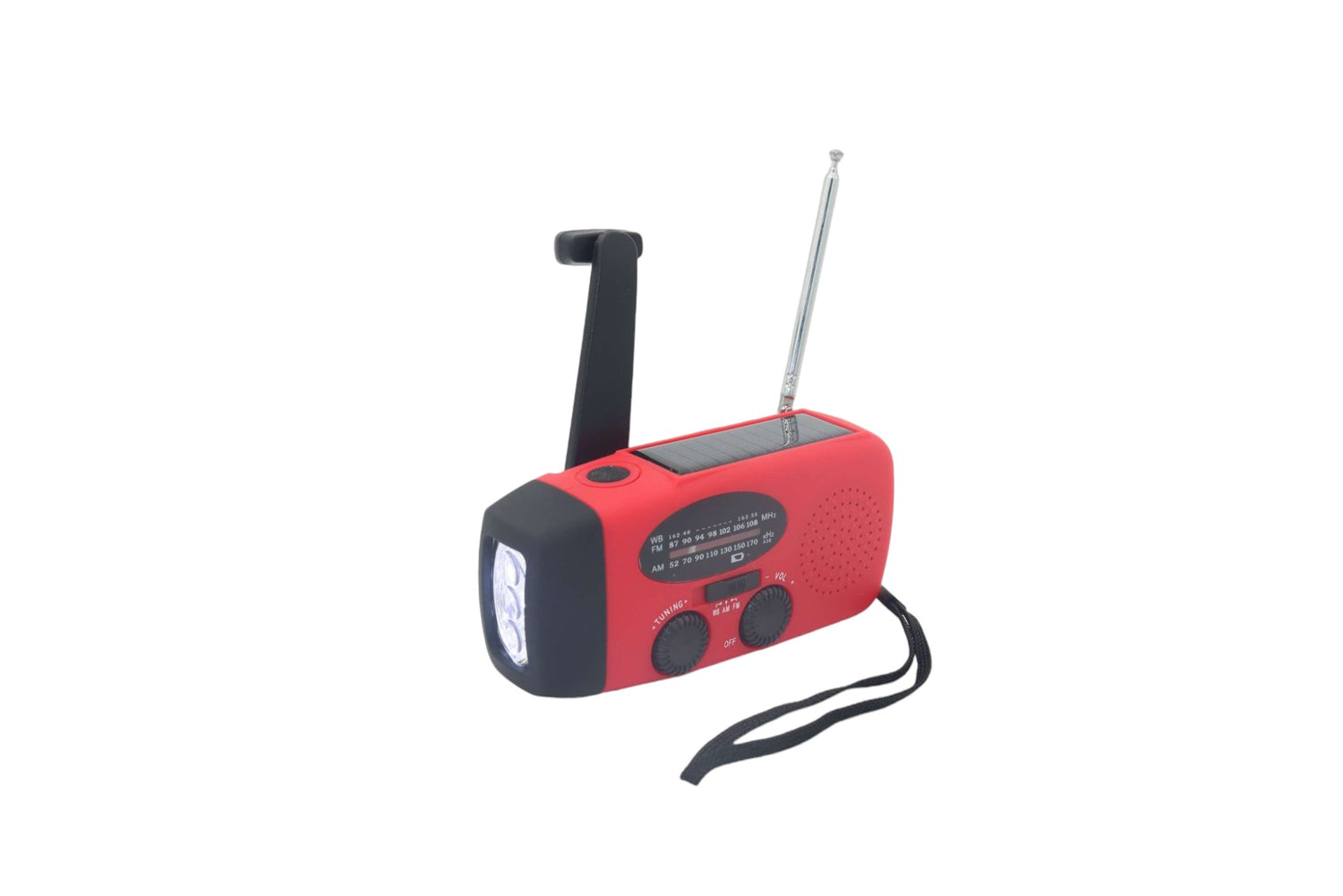 Emergency Weatherband AM/FM Radio Solar Battery Bank - Hand-crank with Torch - PrepPro Australia