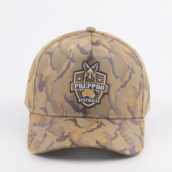 PrepPro Camo Snapback Cap KLogo - PrepPro Australia