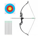 Everfit 55lb Recurve Takedown Bow & Arrow Set, Green