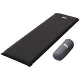 Weisshorn Single Self-Inflating Camping Mat, 187 x 66 x 9.5cm, Black