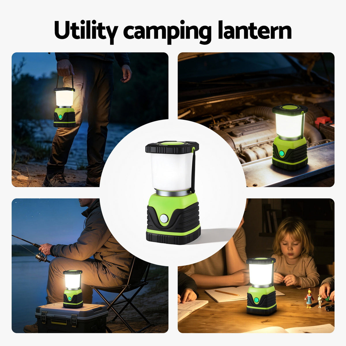 Weisshorn 1000LM Twin Pack Dimmable LED Camping Lanterns, IP44