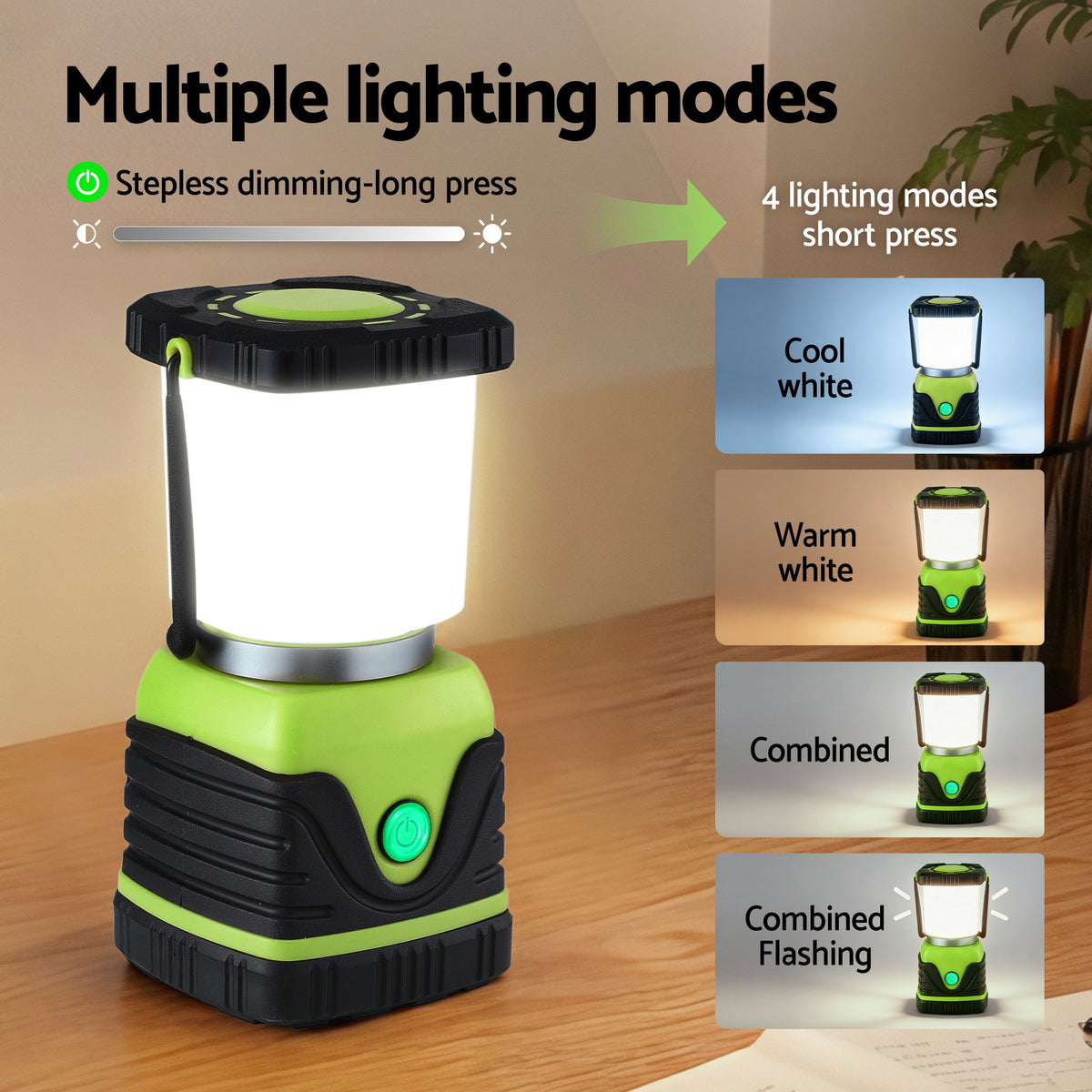 Weisshorn 1000LM Twin Pack Dimmable LED Camping Lanterns, IP44