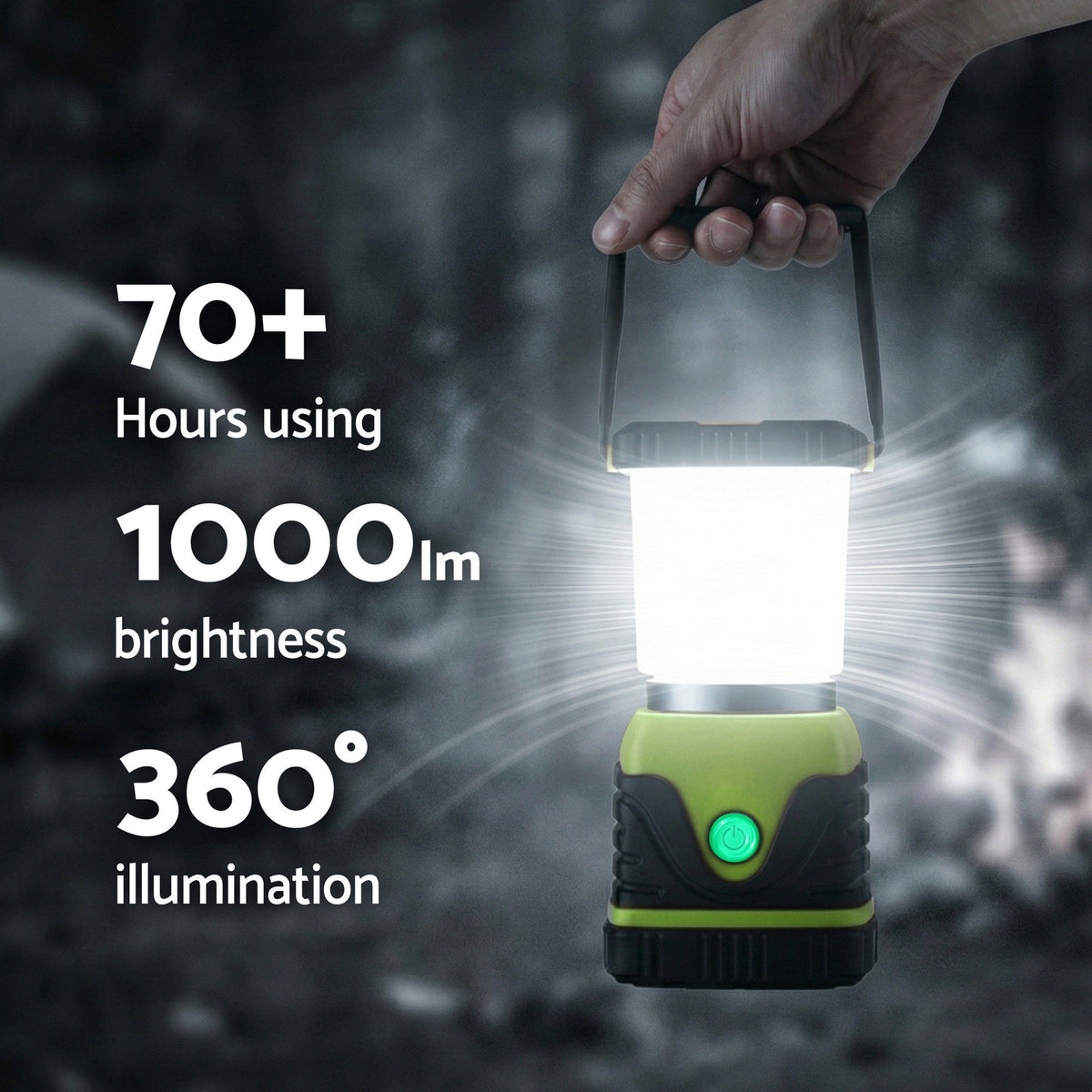 Weisshorn 1000LM Twin Pack Dimmable LED Camping Lanterns, IP44