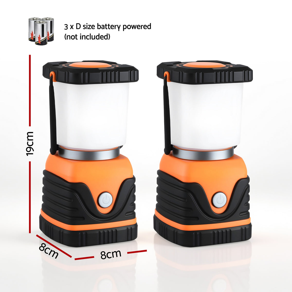 Weisshorn 2-Pack 1000 Lumen LED Camping Lanterns, IP44