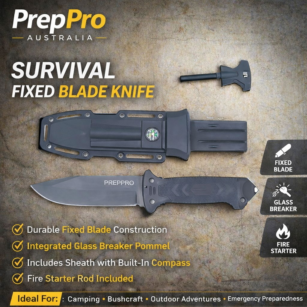 Bushmaster Survival Utility Knife – Durable Outdoor Blade | PrepPro