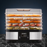 Devanti Food Dehydrator, 5 Stackable Trays, 245W, LCD Timer