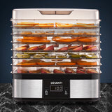 Devanti Food Dehydrator, 7 Stackable Trays, 245W, LCD Timer