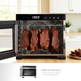 Devanti Food Dehydrator, 6 Stainless Steel Trays, 500W, Steel Body, Hanging Rack