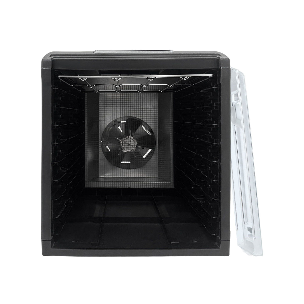 Devanti Food Dehydrator, 9 Stainless Steel Trays, 700W, Clear Door, Hanging Rack