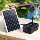 Gardeon Solar Pond Fountain Pump with Filter Box, 1190L/h