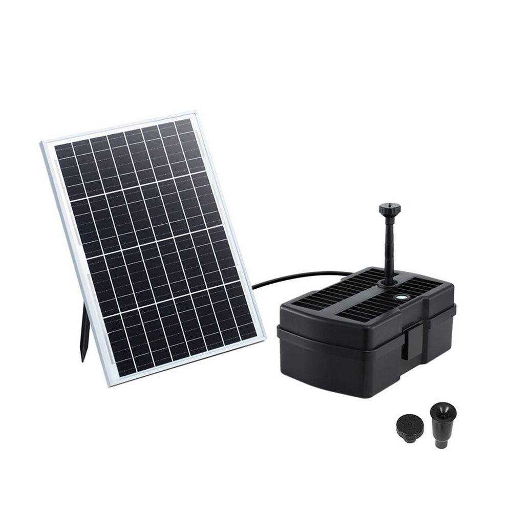 Gardeon Solar Pond Fountain Pump with Filter Box, 1190L/h