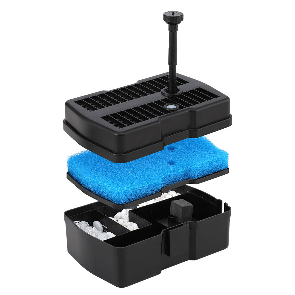Gardeon Solar Pond Fountain Pump with Filter Box, 470L/h