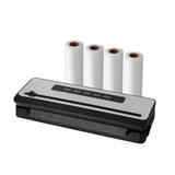 Devanti Vacuum Sealer, 110W, Built-In Cutter, with 4 Bag Rolls