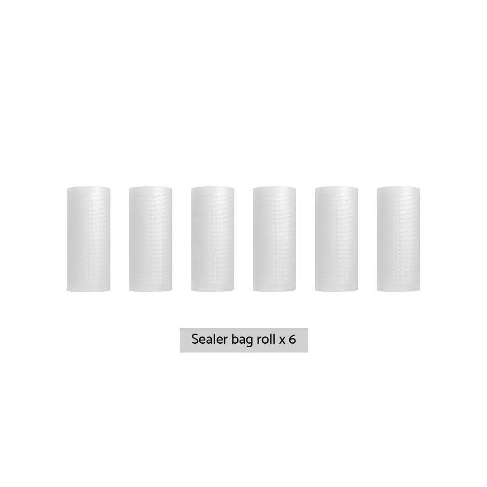 Devanti Vacuum Sealer Bag Rolls, 15cm x 6m, 6 Pack